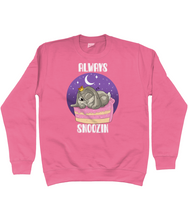 Load image into Gallery viewer, Pixie Cake Face &#39;Always Snoozin&#39; Sweatshirt
