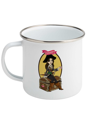 ESP4HIM 'Coffee Hoarding Pirate' Enamel Mug