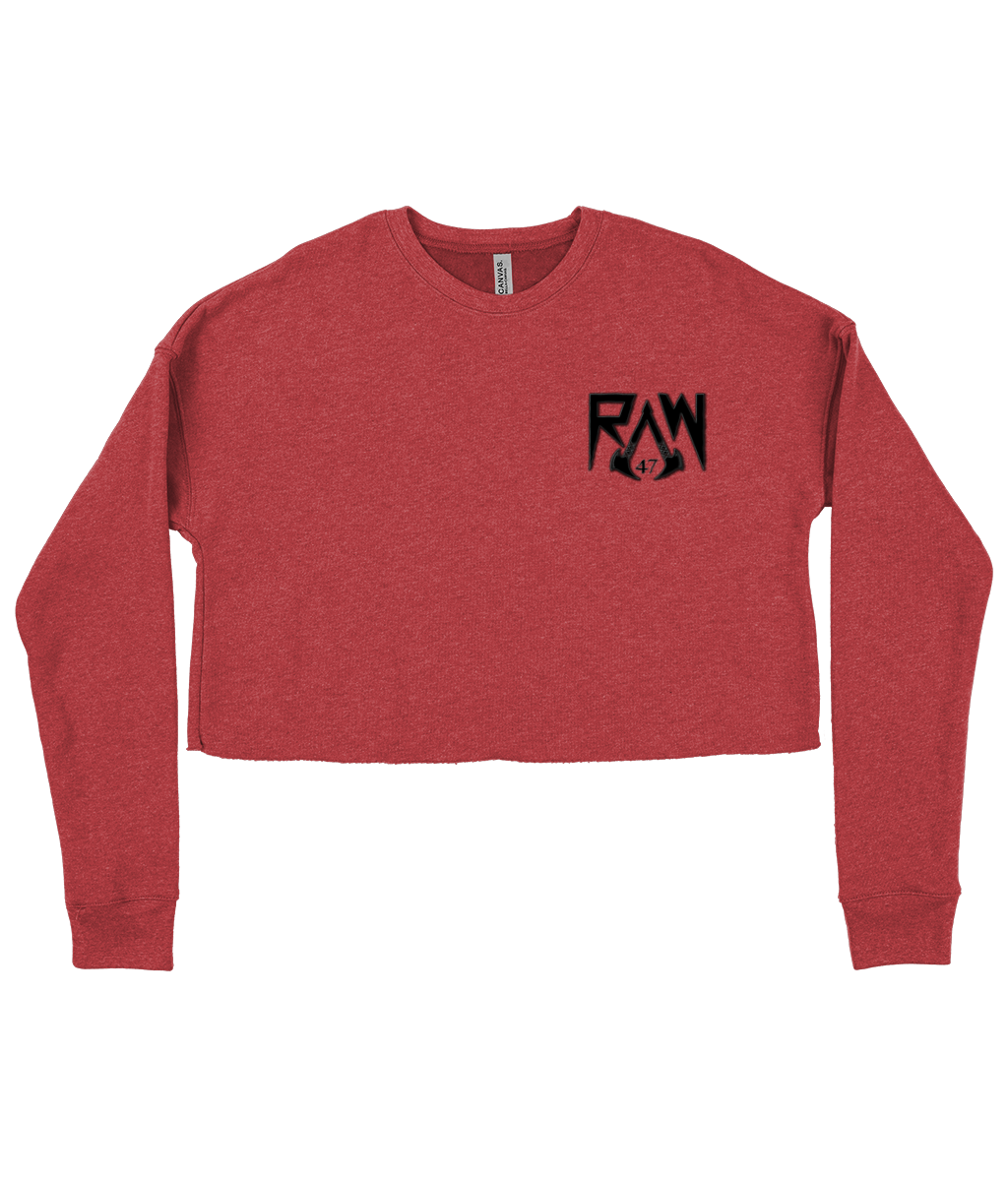 Raw47 Ladies Cropped Sweatshirt