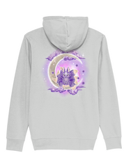Load image into Gallery viewer, Crescent Moon Kitsune Zip Connector Hoodie
