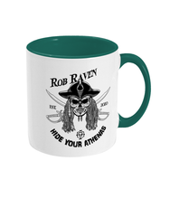 Load image into Gallery viewer, Rob Raven Two Toned Mug &#39;Hide Your Athenas&#39;
