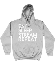 Load image into Gallery viewer, &#39;Eat Sleep Stream Repeat&#39; College Hoodie
