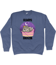 Load image into Gallery viewer, Pixie Cake Face &#39;Always Snoozin&#39; Sweatshirt
