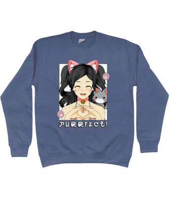 Purrfect Anime Girl Sweatshirt