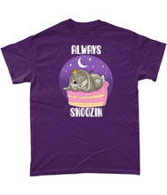 Load image into Gallery viewer, Pixie Cake Face &#39;Always Snoozin&#39;  T-Shirt
