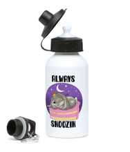 Load image into Gallery viewer, Pixie Cake Face &#39;Always Snoozin&#39; 400ml Water Bottle
