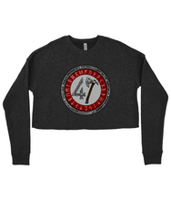 Load image into Gallery viewer, Raw47 Runic Ladies Cropped Sweatshirt
