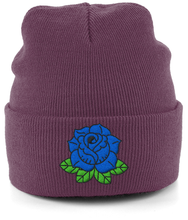 Load image into Gallery viewer, September Rose Cuffed Beanie
