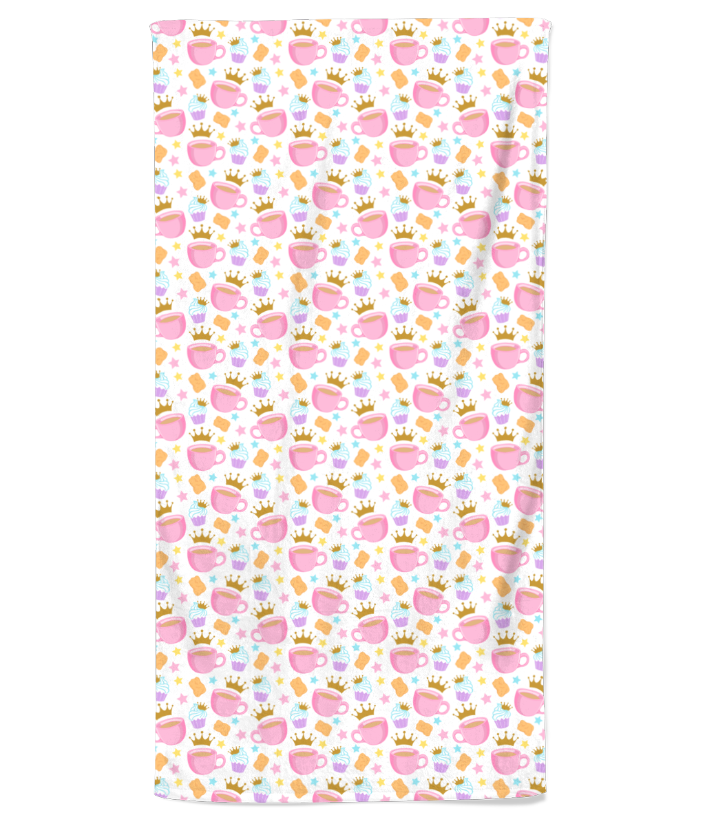 Pixie Cake Face Printed Beach Towel