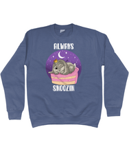 Load image into Gallery viewer, Pixie Cake Face &#39;Always Snoozin&#39; Sweatshirt
