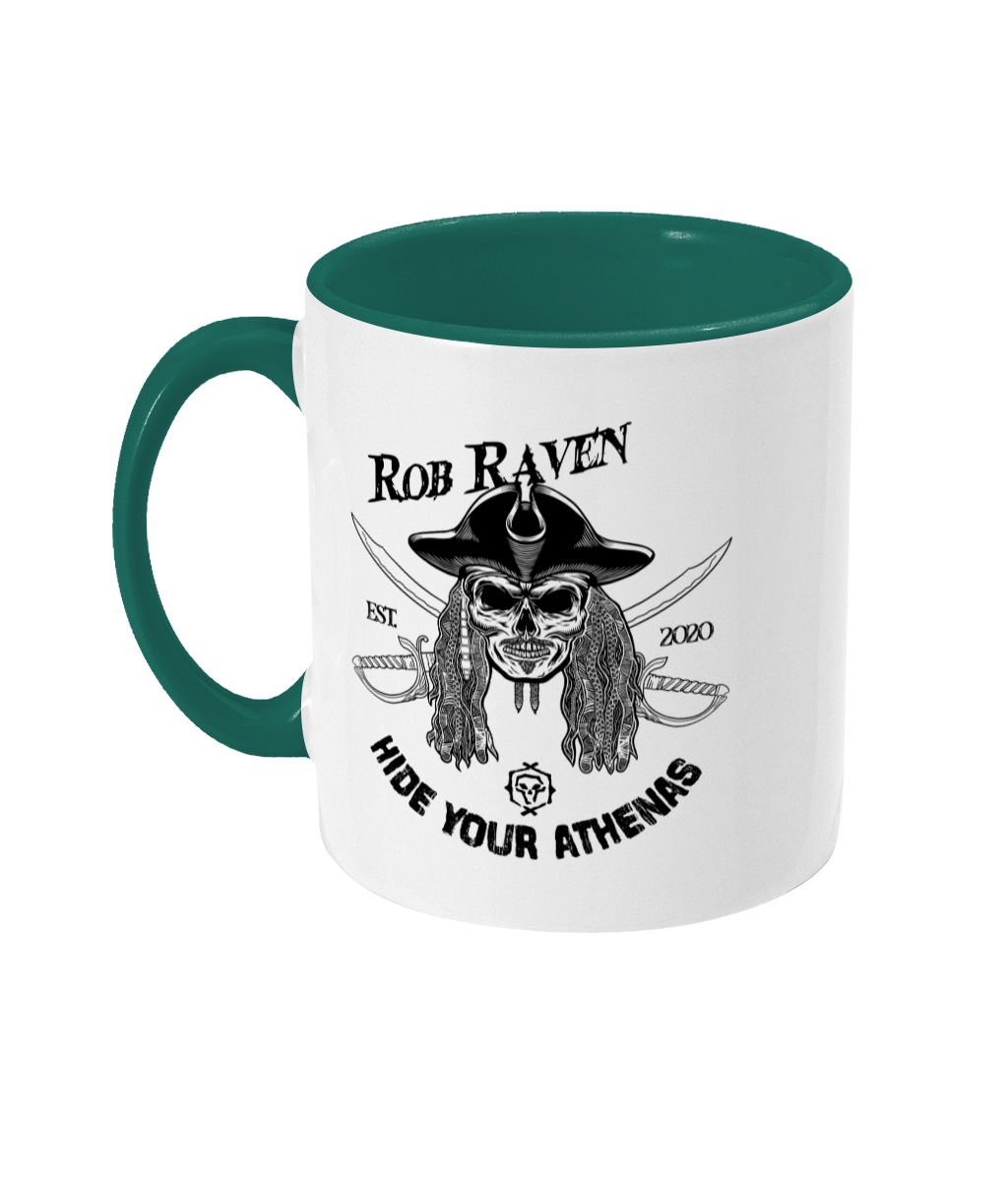 Rob Raven Two Toned Mug 'Hide Your Athenas'