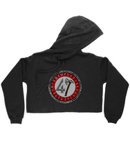 Load image into Gallery viewer, Raw47 Runic Ladies Cropped Hoodie

