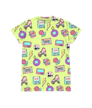 Load image into Gallery viewer, 90&#39;s Kid Retro Print Yellow T-Shirt
