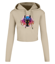 Load image into Gallery viewer, Monster Girl Cropped Hooded T-shirt
