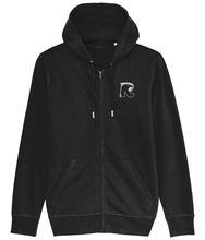 Load image into Gallery viewer, Rob Raven Embroidered Zip Connector Hoodie
