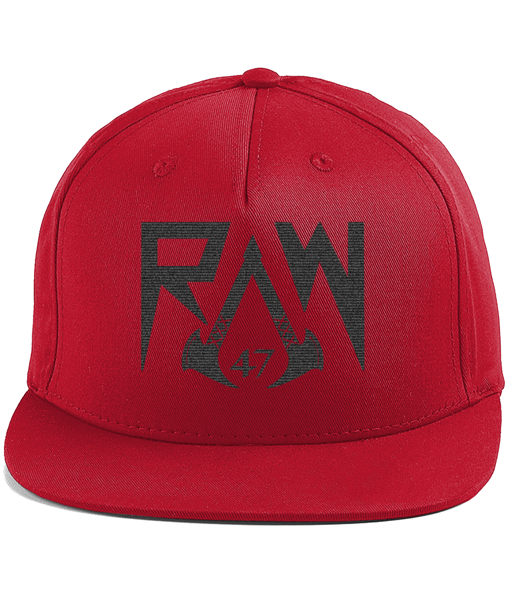 Raw47 Cotton Rapper Snapback Cap