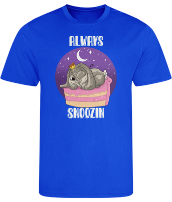 Pixie Cake Face 'Always Snoozin' Men's Cool Sports T-shirt