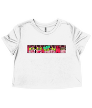 Load image into Gallery viewer, Rage Darling Emotes Ladies Flowy Cropped T-Shirt
