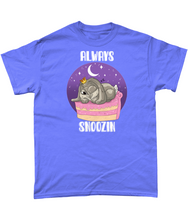 Load image into Gallery viewer, Pixie Cake Face &#39;Always Snoozin&#39;  T-Shirt
