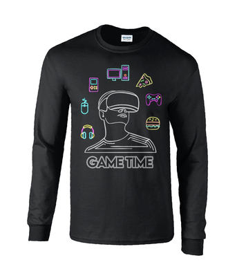 Neon Game Time Long Sleeve T-Shirt