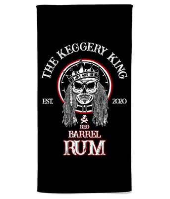 Rob Raven 'Red Barrel Rum' Beach Towel