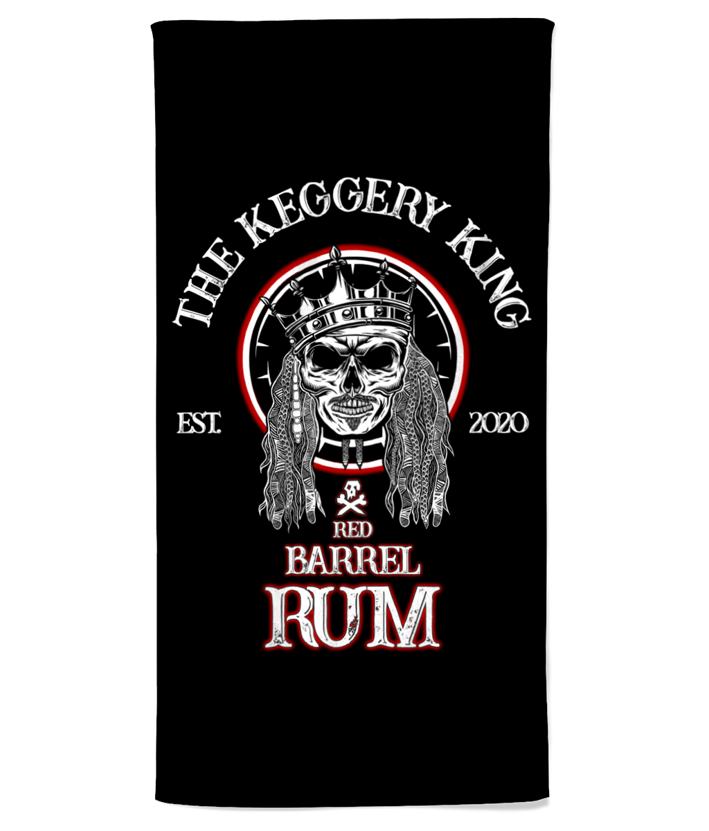 Rob Raven 'Red Barrel Rum' Beach Towel