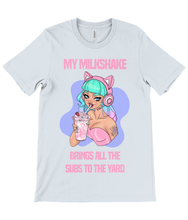 Load image into Gallery viewer, Milkshake Gamer Girl Crew Neck T-Shirt
