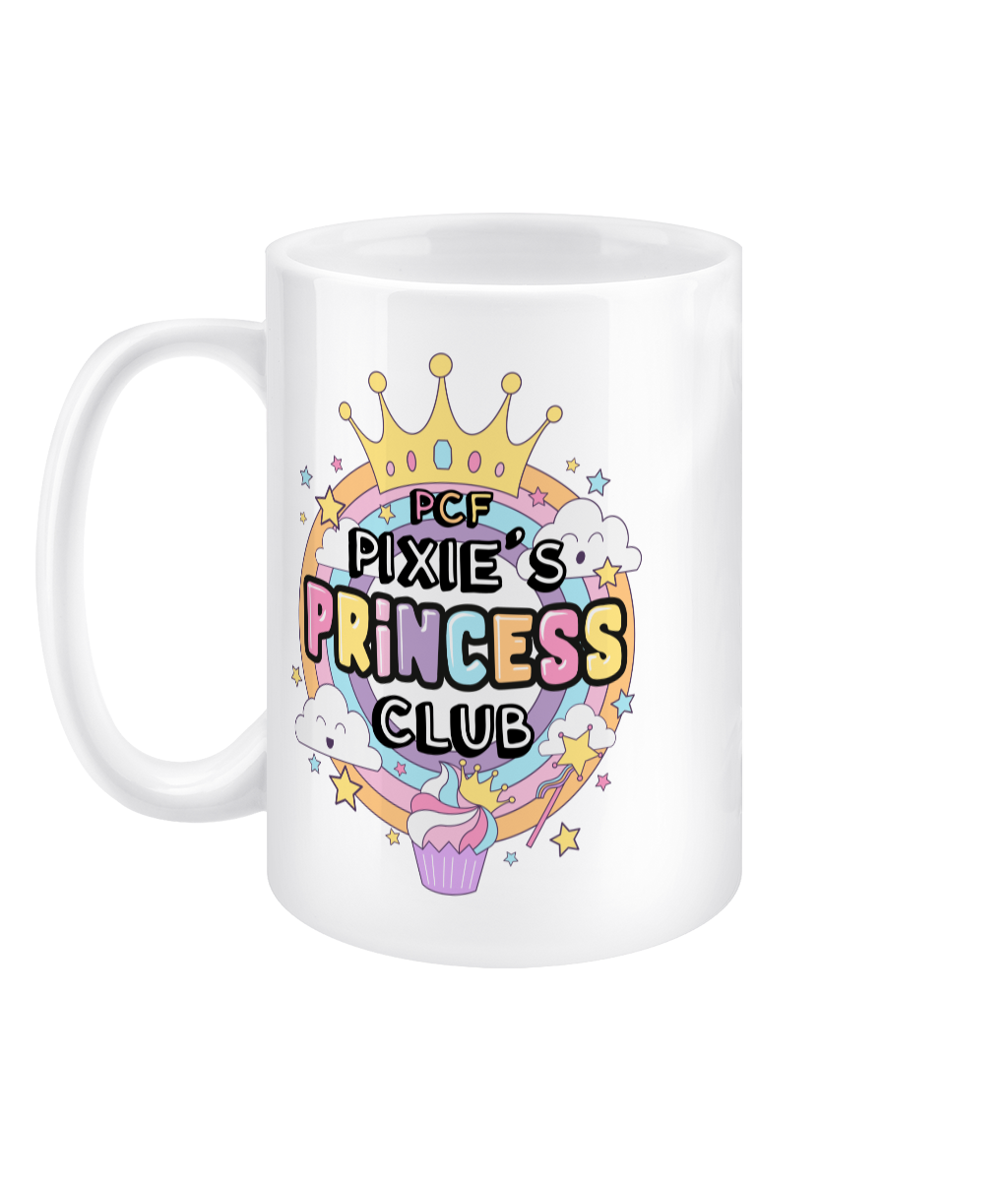 Pixie Cake Face 'Princess Club' 15oz Mug