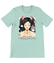 Load image into Gallery viewer, Purrfect Anime Girl Crew Neck T-Shirt
