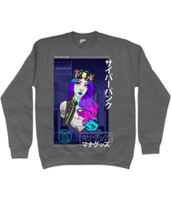 Load image into Gallery viewer, Cyberpunk Girl Sweatshirt
