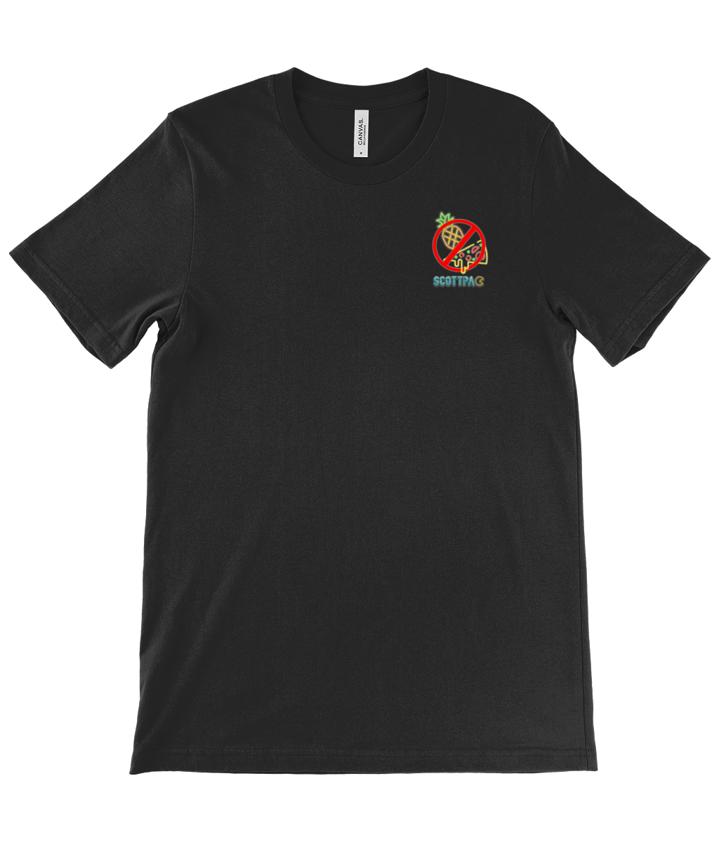 Scottpac 'No Pineapple On Pizza!' Crew Neck T-Shirt