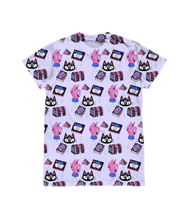 Load image into Gallery viewer, Cosmic Kitty Print T-Shirt
