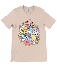 Load image into Gallery viewer, Kawaii Fast Food Friends Crew Neck T-Shirt
