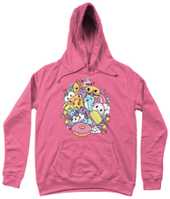Load image into Gallery viewer, Kawaii Fast Food Friends Girlie Fitted College Hoodie
