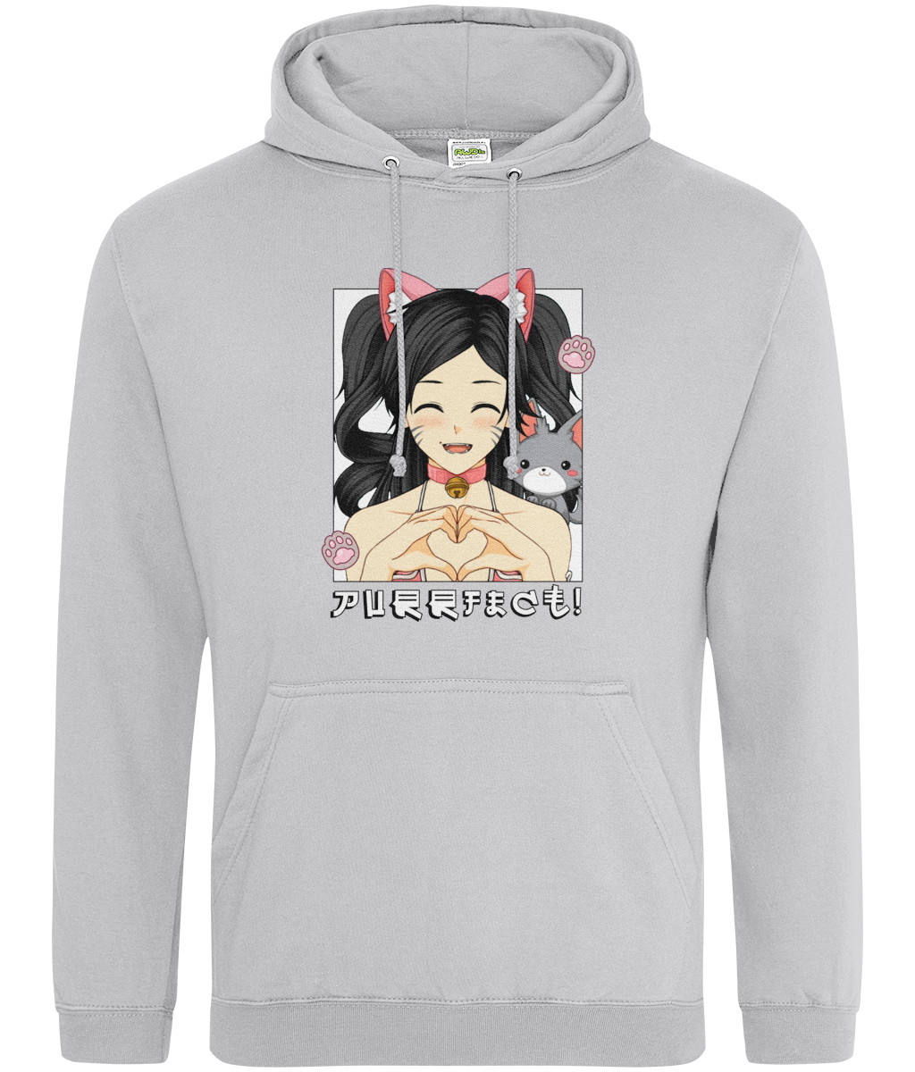 Purrfect Anime Girl College Hoodie