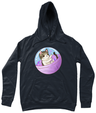 Load image into Gallery viewer, Space kitty Girlie Fitted College Hoodie
