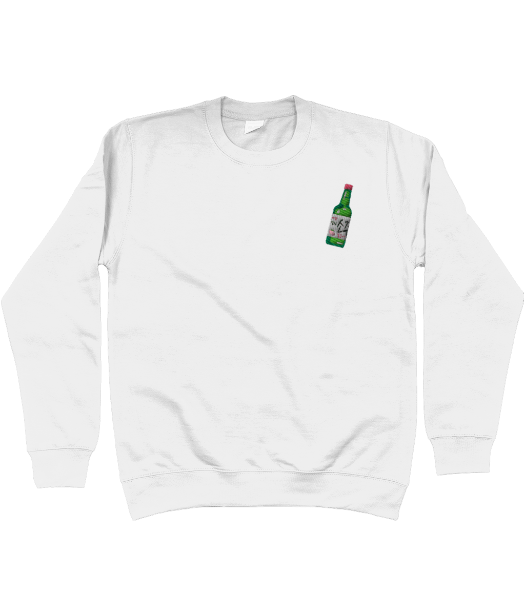 Soju Bottle Embroidered Sweatshirt