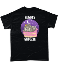 Load image into Gallery viewer, Pixie Cake Face &#39;Always Snoozin&#39;  T-Shirt
