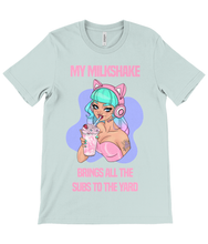 Load image into Gallery viewer, Milkshake Gamer Girl Crew Neck T-Shirt
