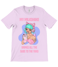 Load image into Gallery viewer, Milkshake Gamer Girl Crew Neck T-Shirt
