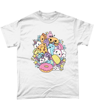 Load image into Gallery viewer, Kawaii Fast Food Friends T-Shirt
