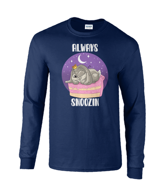 Pixie Cake Face 'Always Snoozin' Long Sleeve T-Shirt