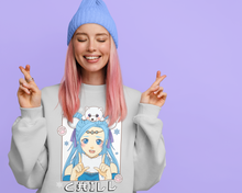 Load image into Gallery viewer, Chill Anime Girl Sweatshirt
