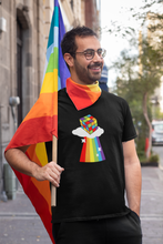 Load image into Gallery viewer, Rainbow Rubik&#39;s Cube Unisex Crew Neck T-Shirt
